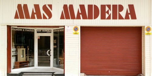 Fachada de Más Madera, fabrica de muebles a medida en Zaragoza